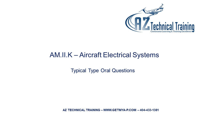K - Aircraft Electrical Systems
